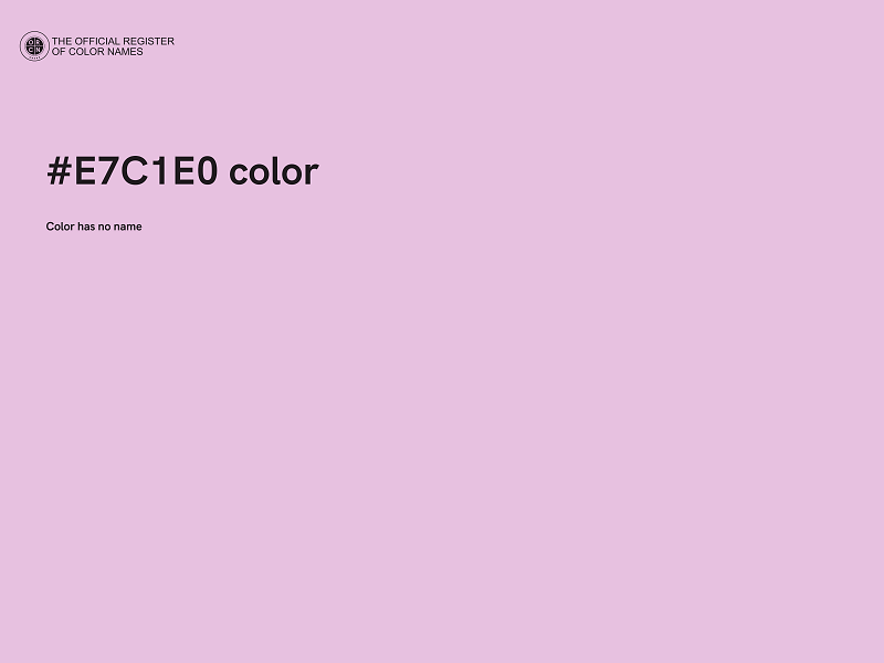 #E7C1E0 color image