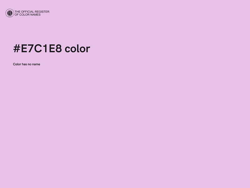 #E7C1E8 color image