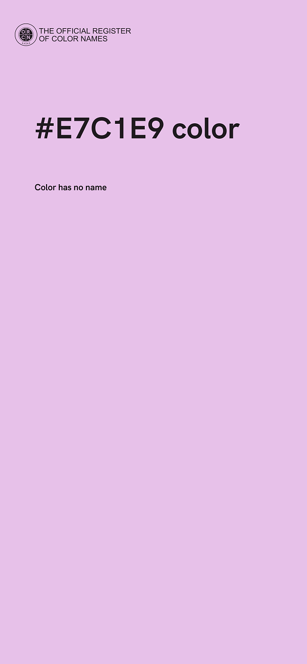 #E7C1E9 color image