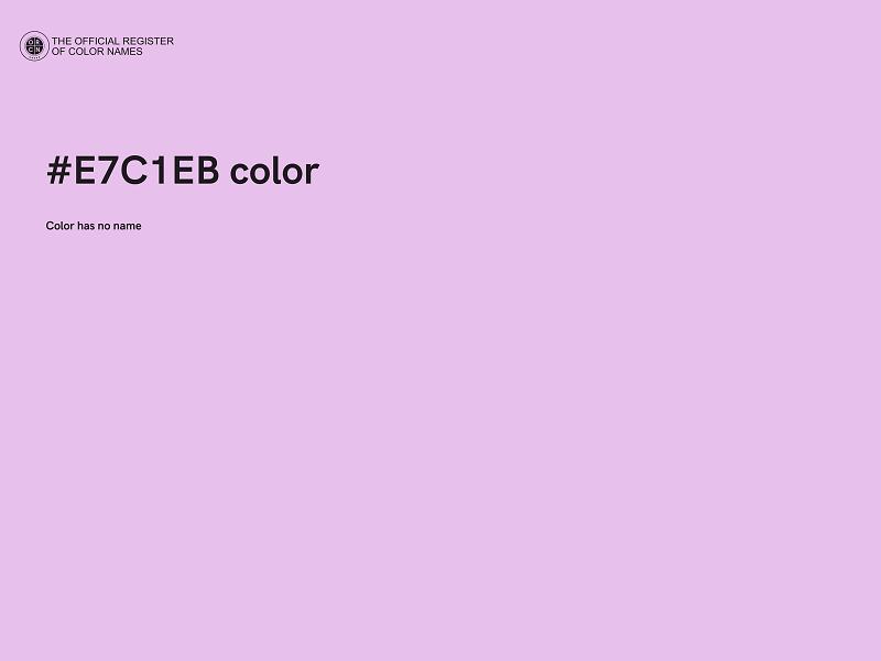 #E7C1EB color image