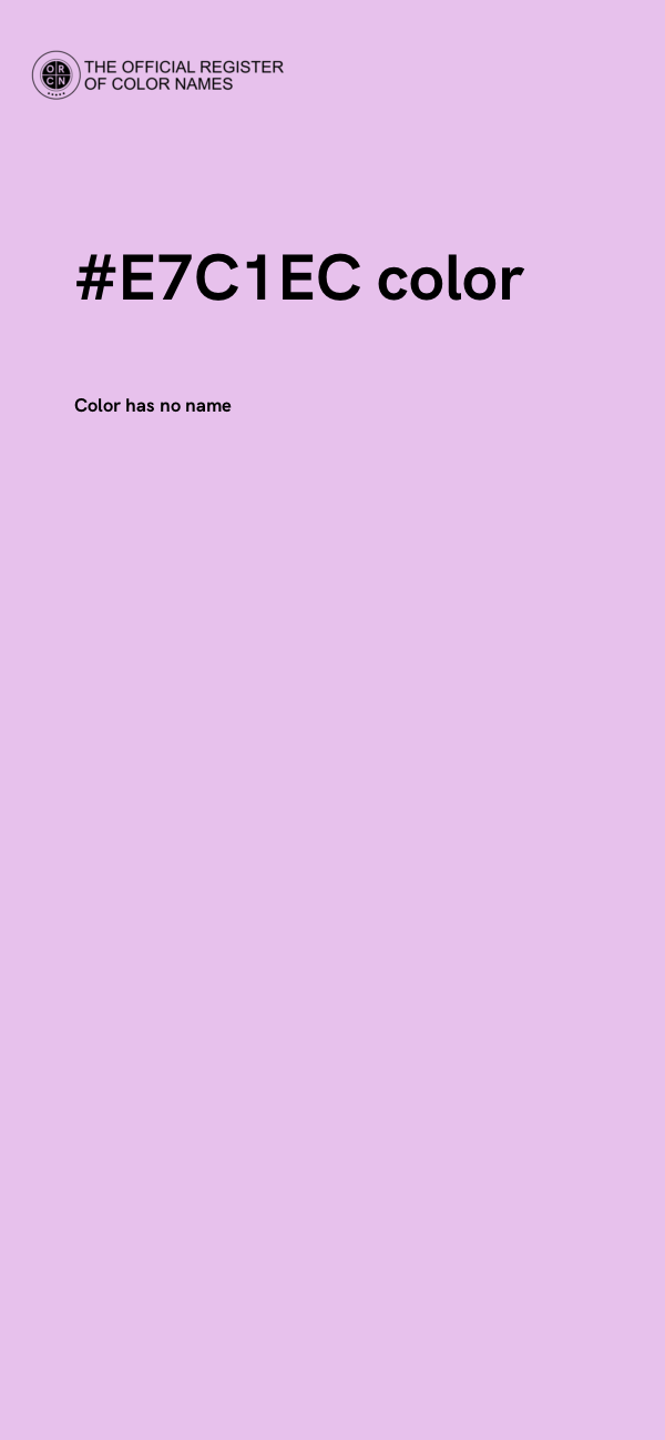 #E7C1EC color image