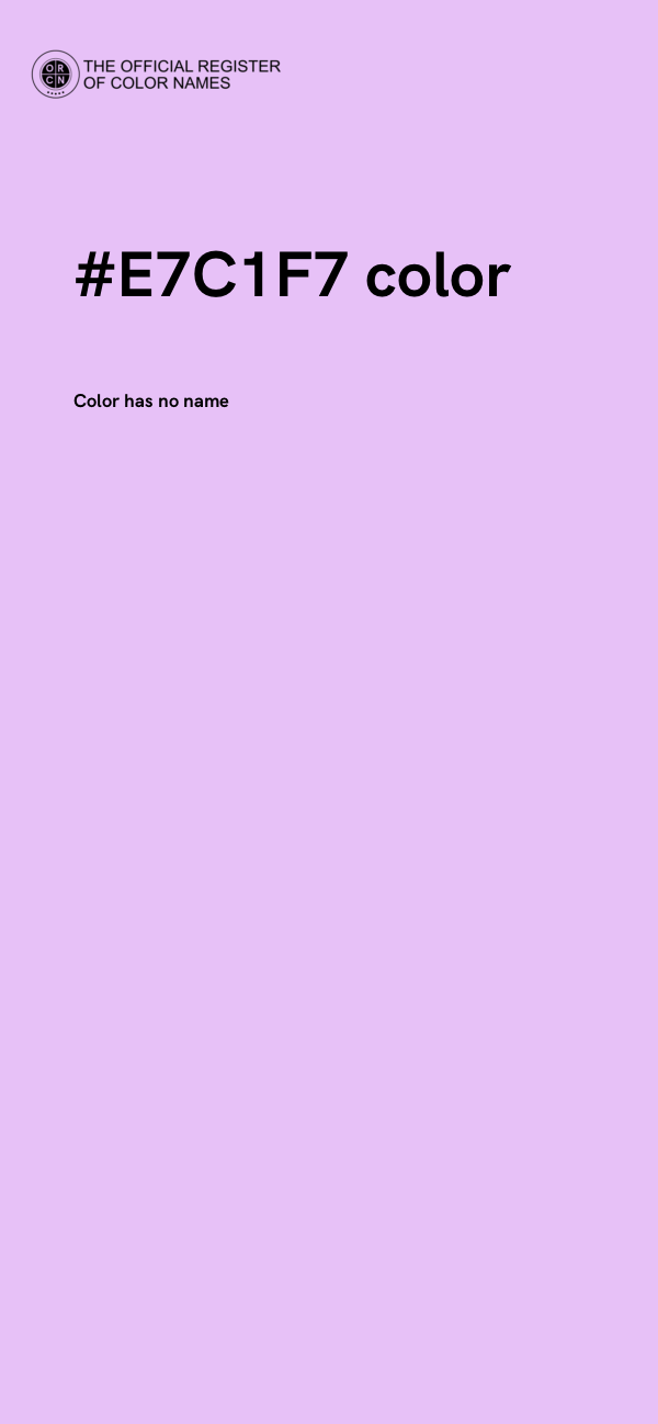 #E7C1F7 color image