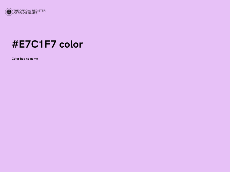 #E7C1F7 color image
