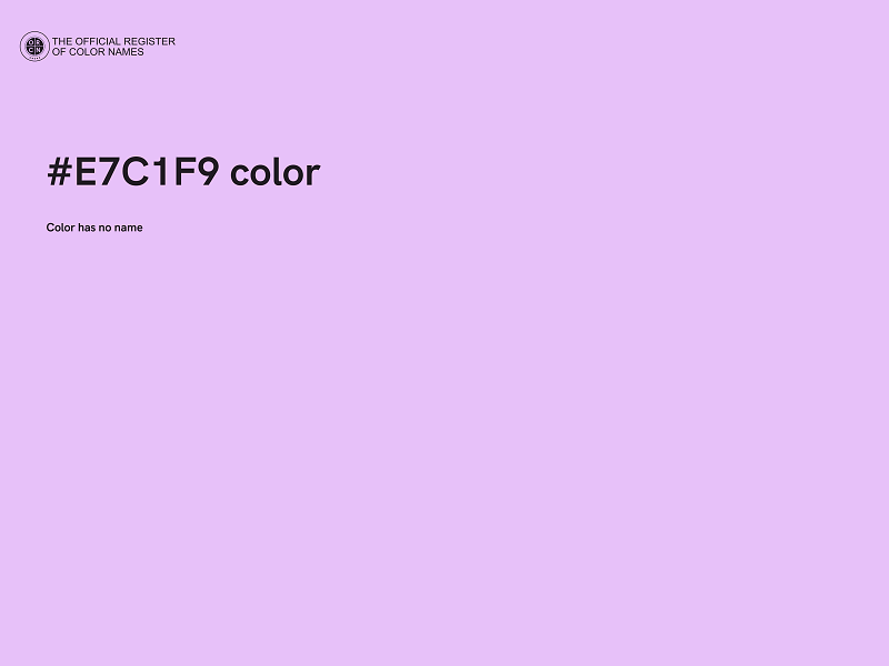 #E7C1F9 color image
