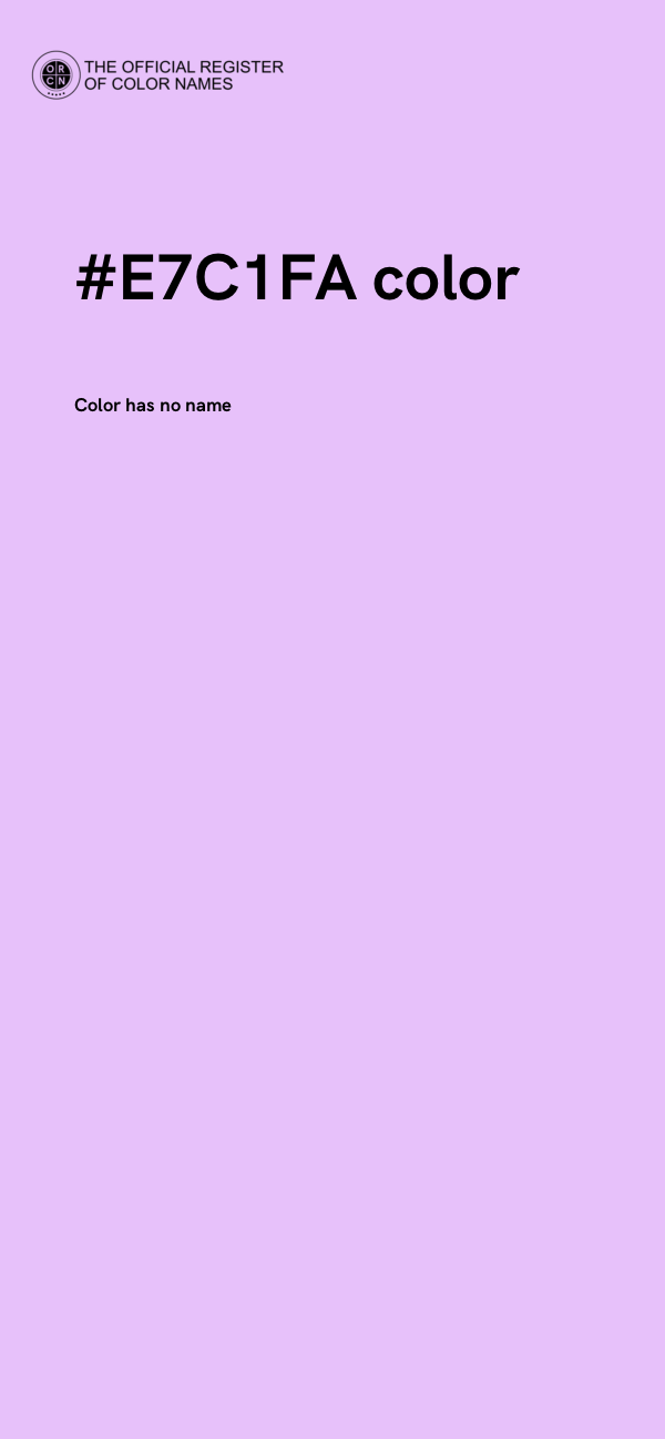 #E7C1FA color image