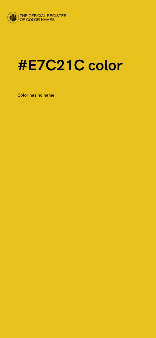 #E7C21C color image