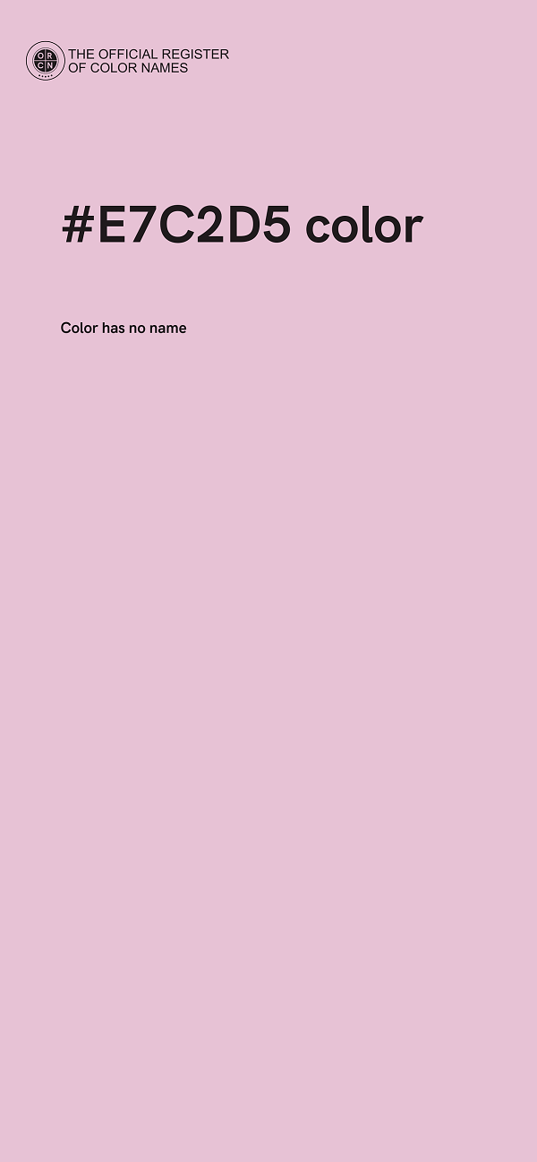#E7C2D5 color image