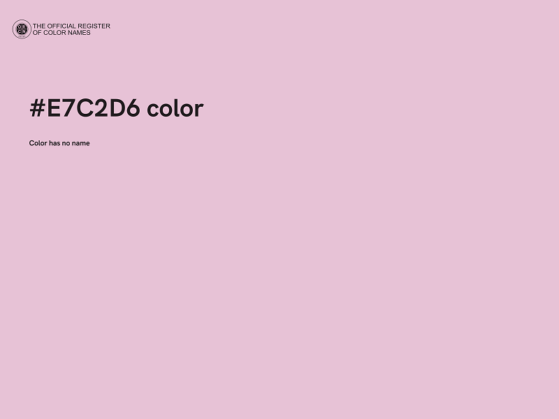 #E7C2D6 color image