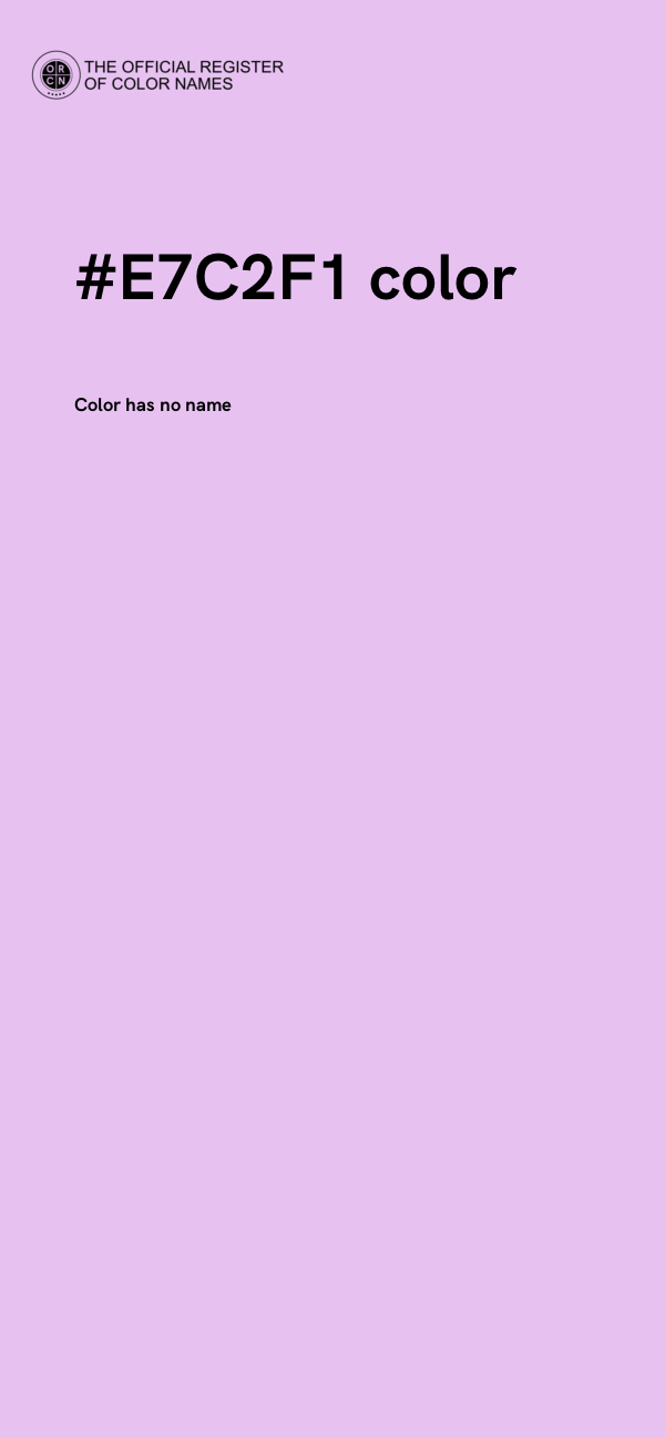 #E7C2F1 color image