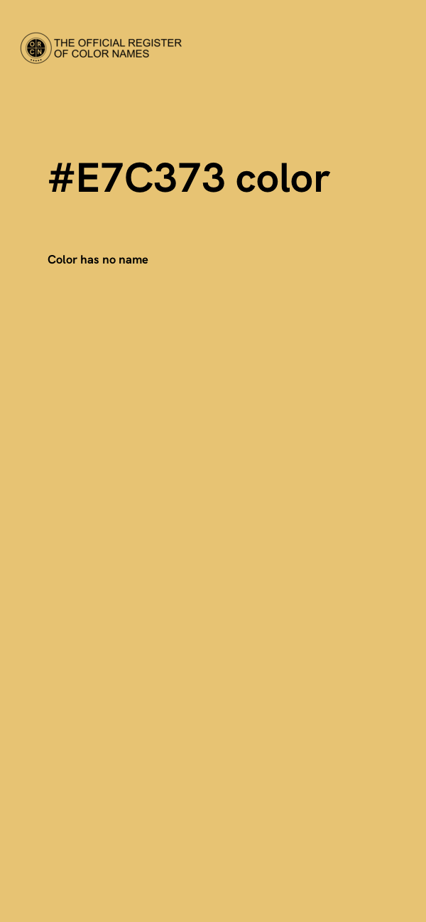 #E7C373 color image