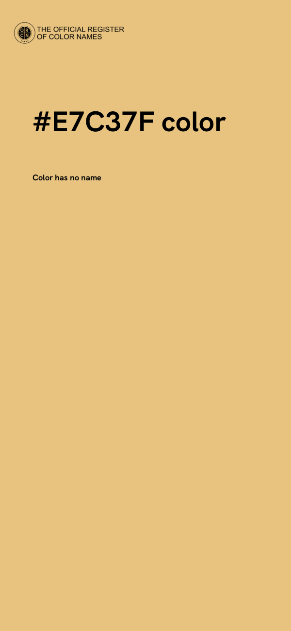 #E7C37F color image