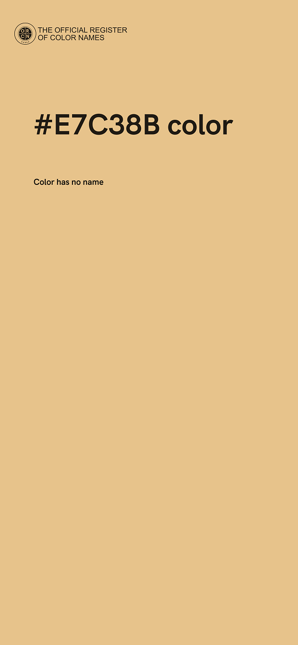 #E7C38B color image