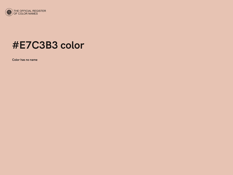 #E7C3B3 color image