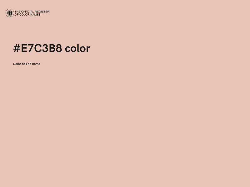 #E7C3B8 color image