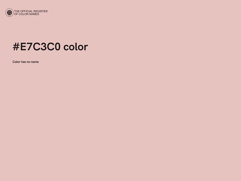 #E7C3C0 color image