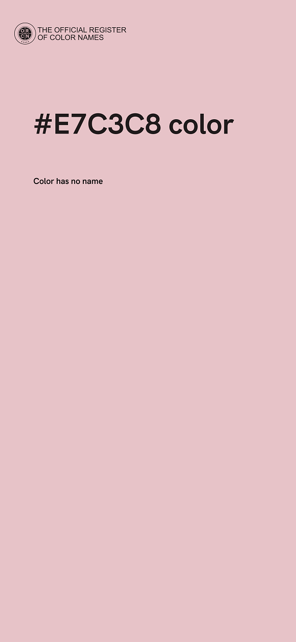 #E7C3C8 color image