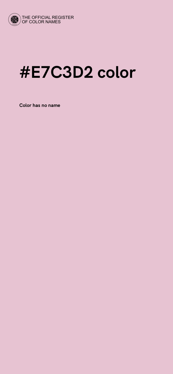 #E7C3D2 color image