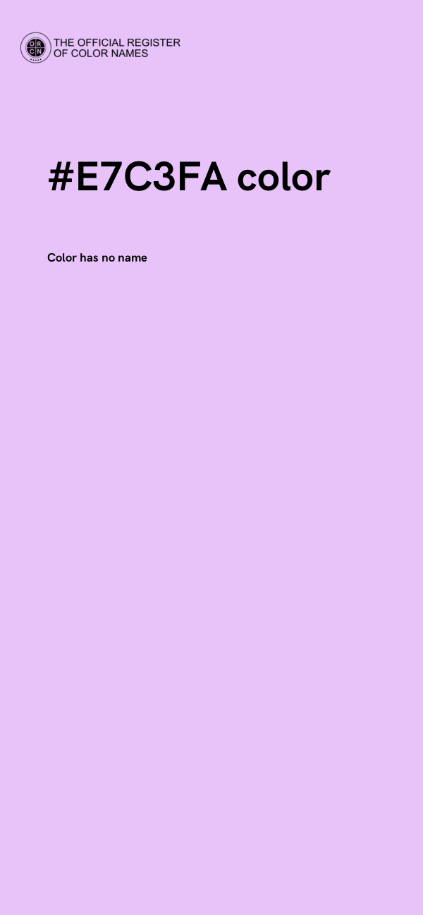 #E7C3FA color image