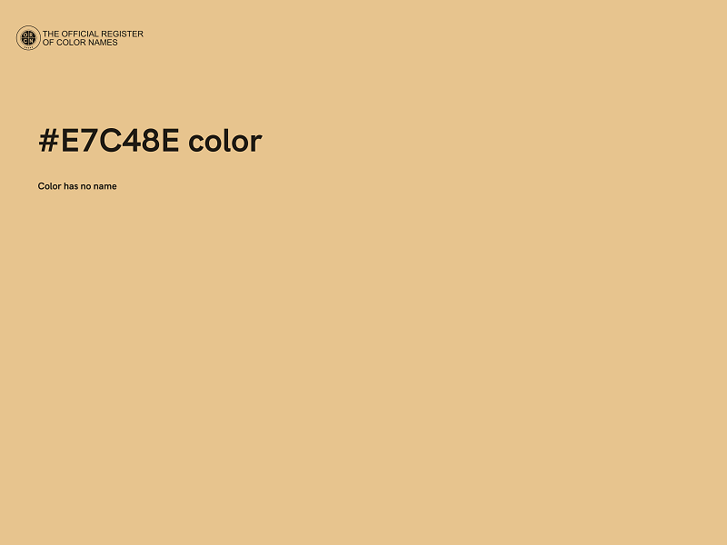 #E7C48E color image