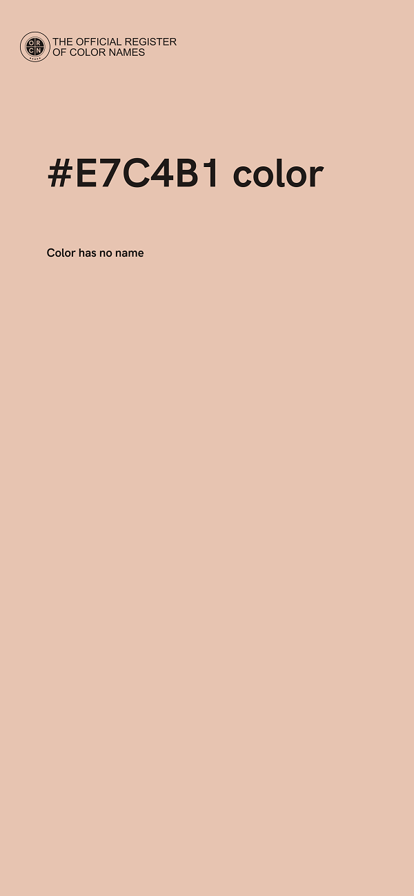 #E7C4B1 color image