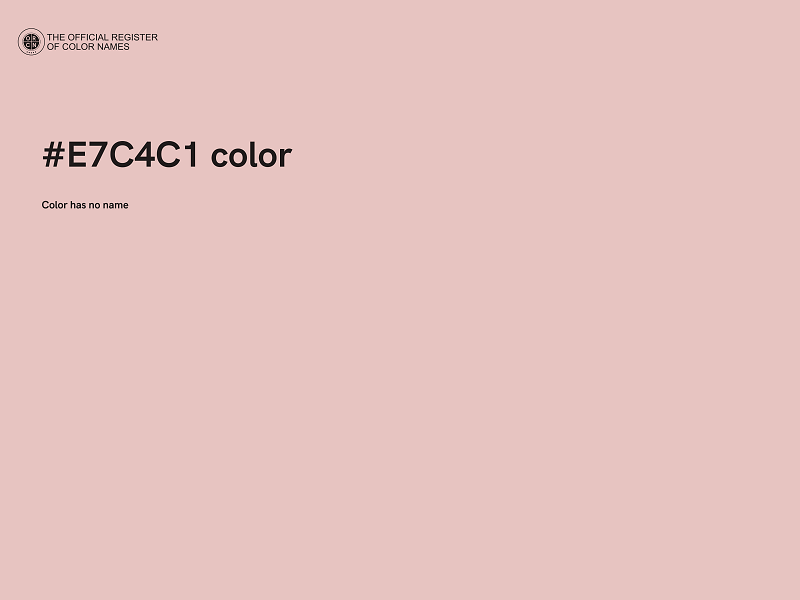 #E7C4C1 color image