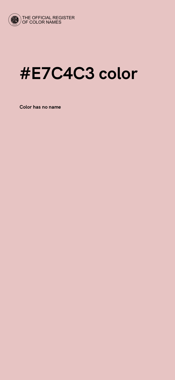 #E7C4C3 color image