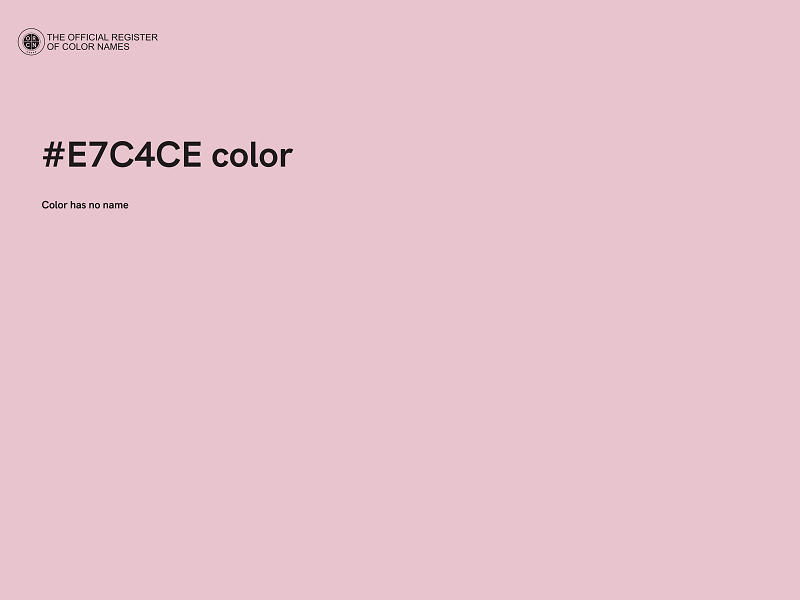 #E7C4CE color image