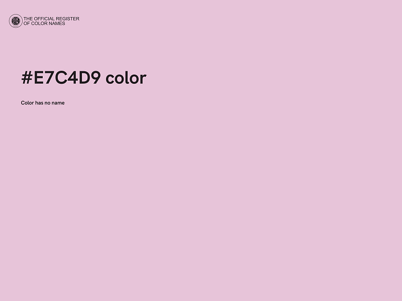 #E7C4D9 color image