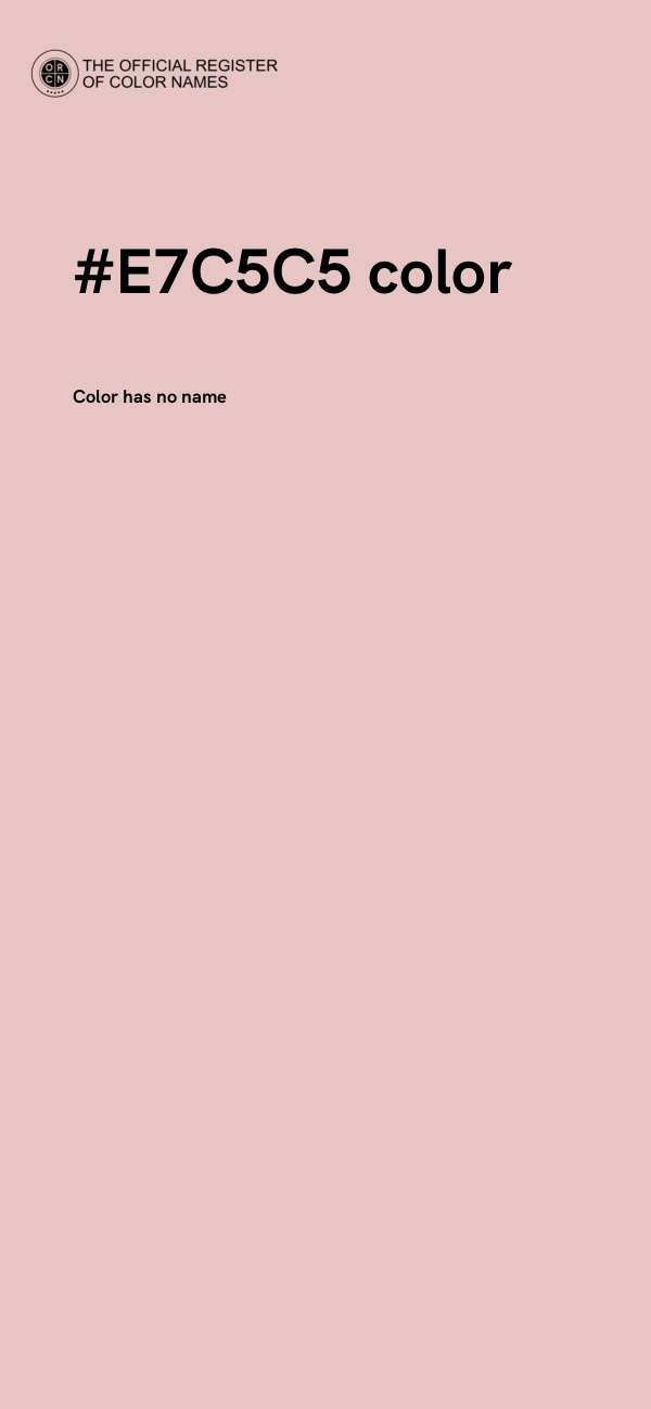 #E7C5C5 color image