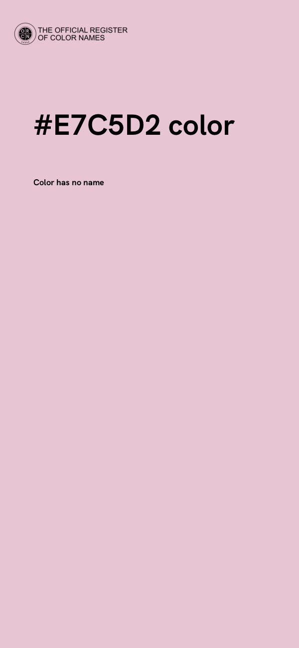 #E7C5D2 color image