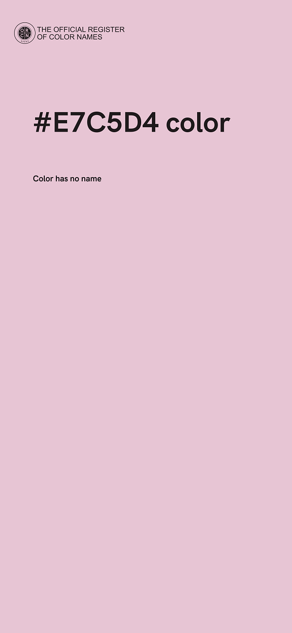#E7C5D4 color image