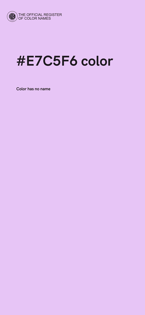 #E7C5F6 color image