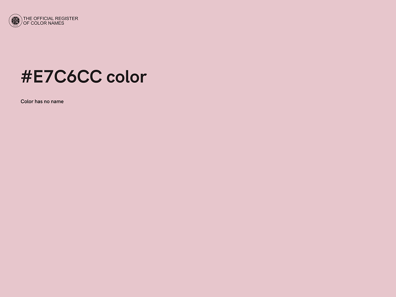 #E7C6CC color image
