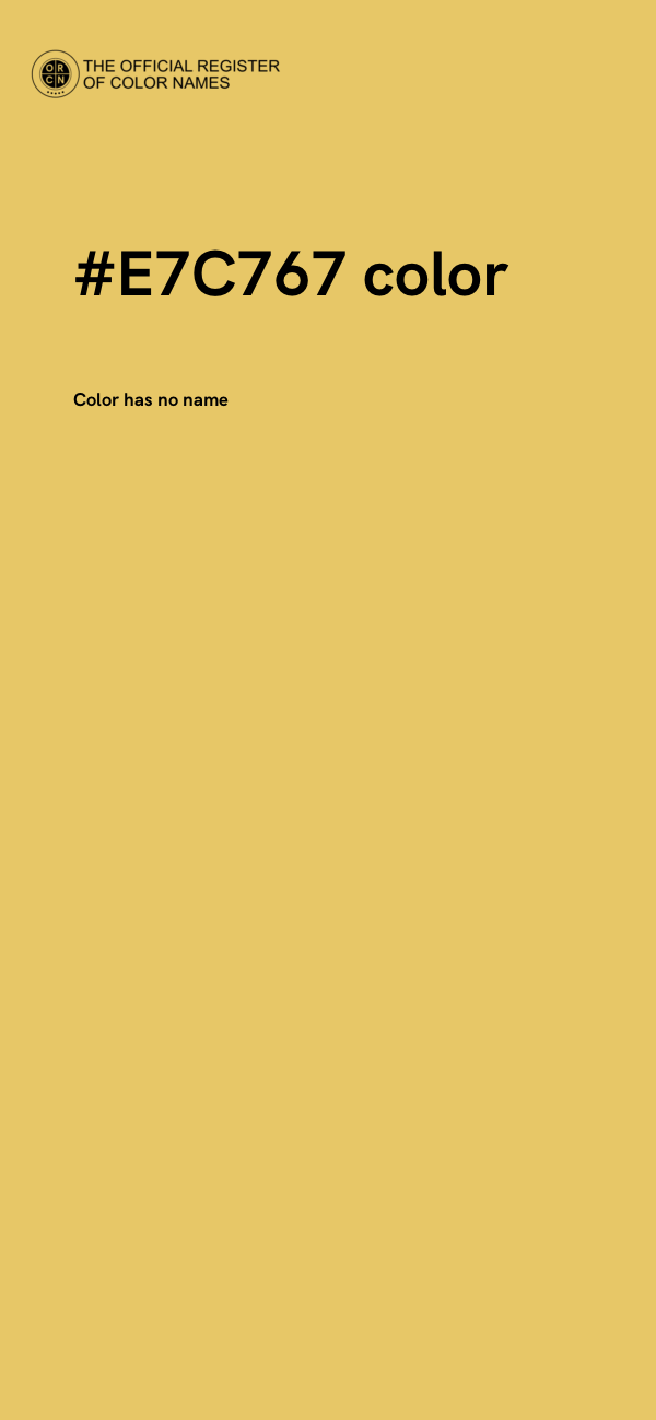 #E7C767 color image