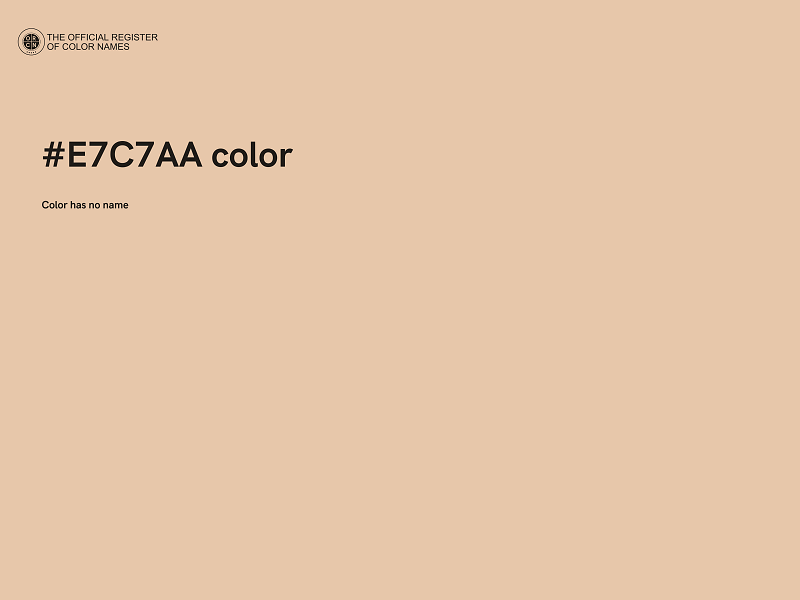 #E7C7AA color image
