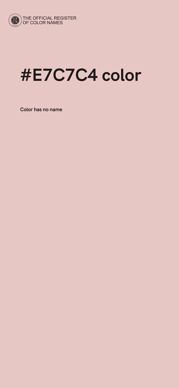 #E7C7C4 color image