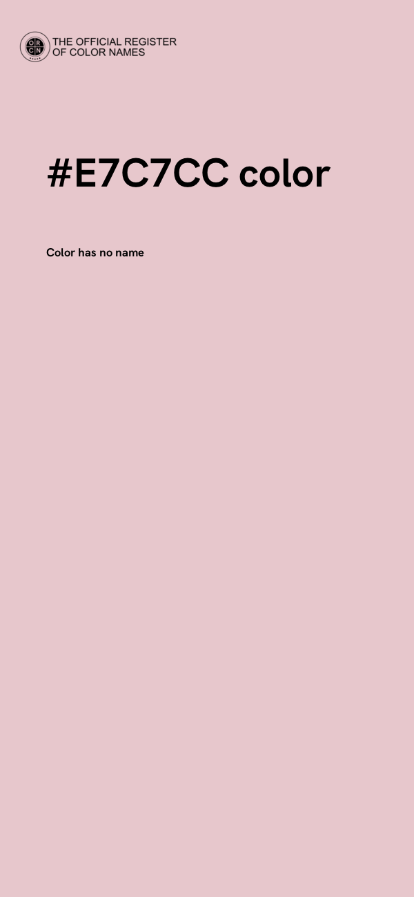 #E7C7CC color image
