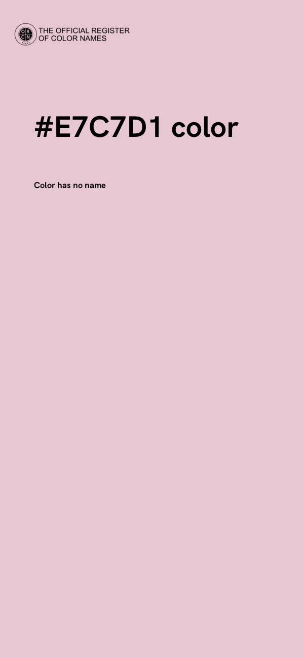 #E7C7D1 color image
