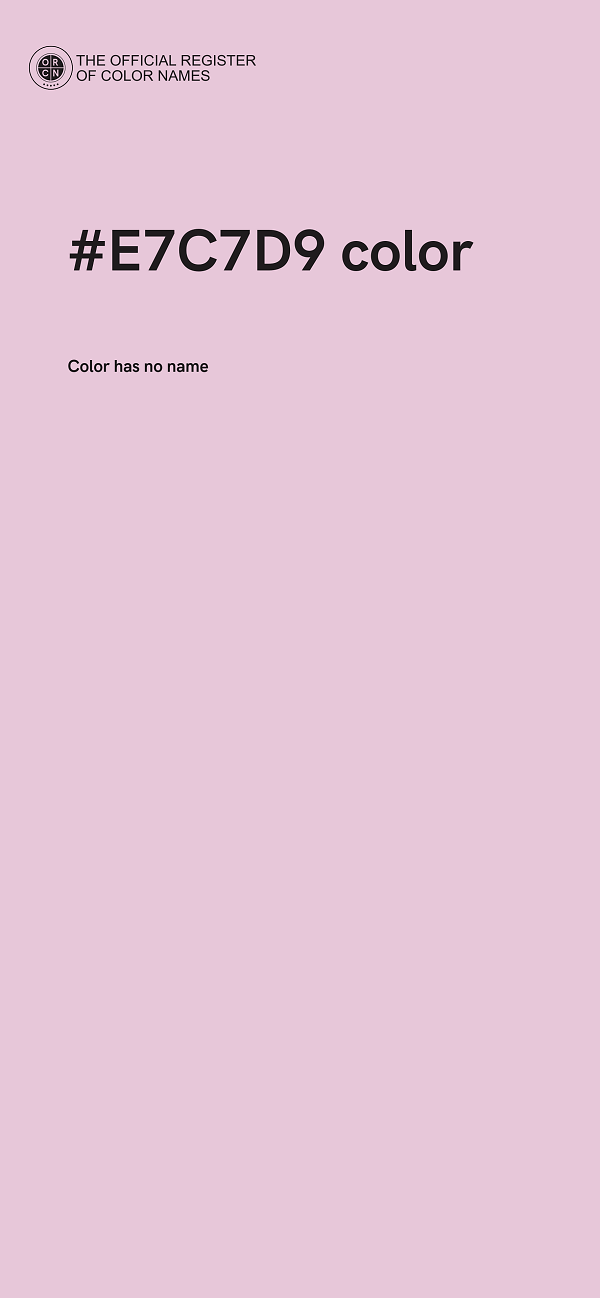 #E7C7D9 color image