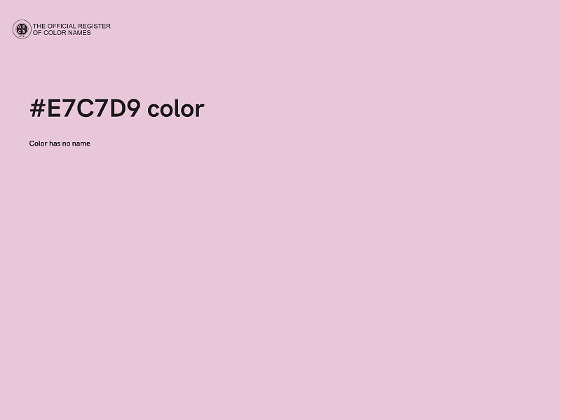 #E7C7D9 color image