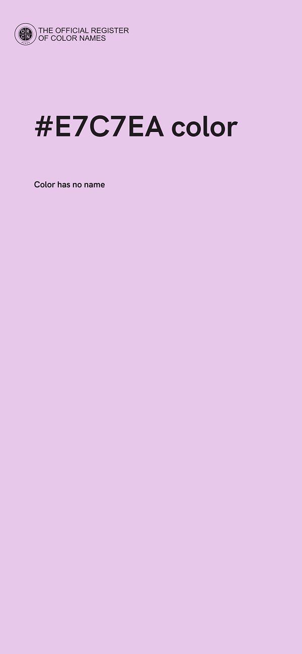 #E7C7EA color image