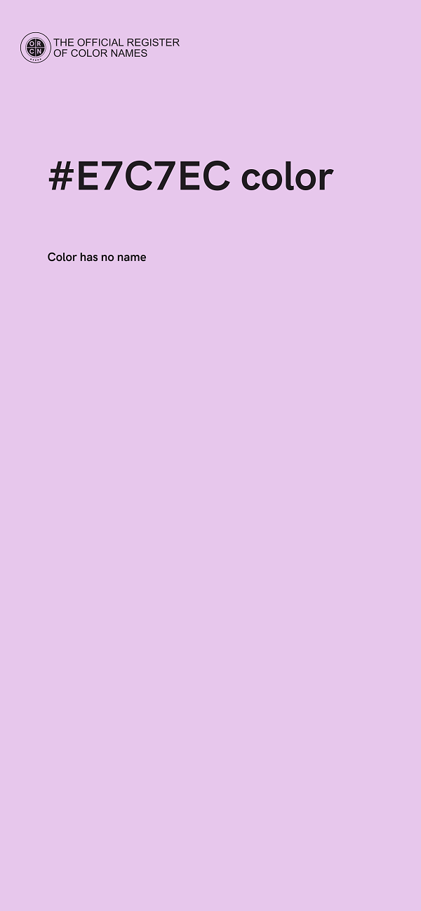 #E7C7EC color image