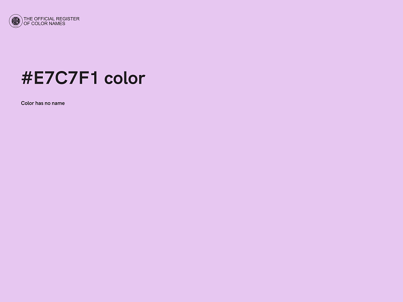 #E7C7F1 color image