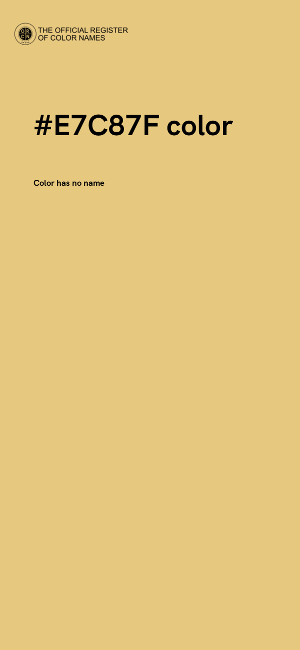 #E7C87F color image
