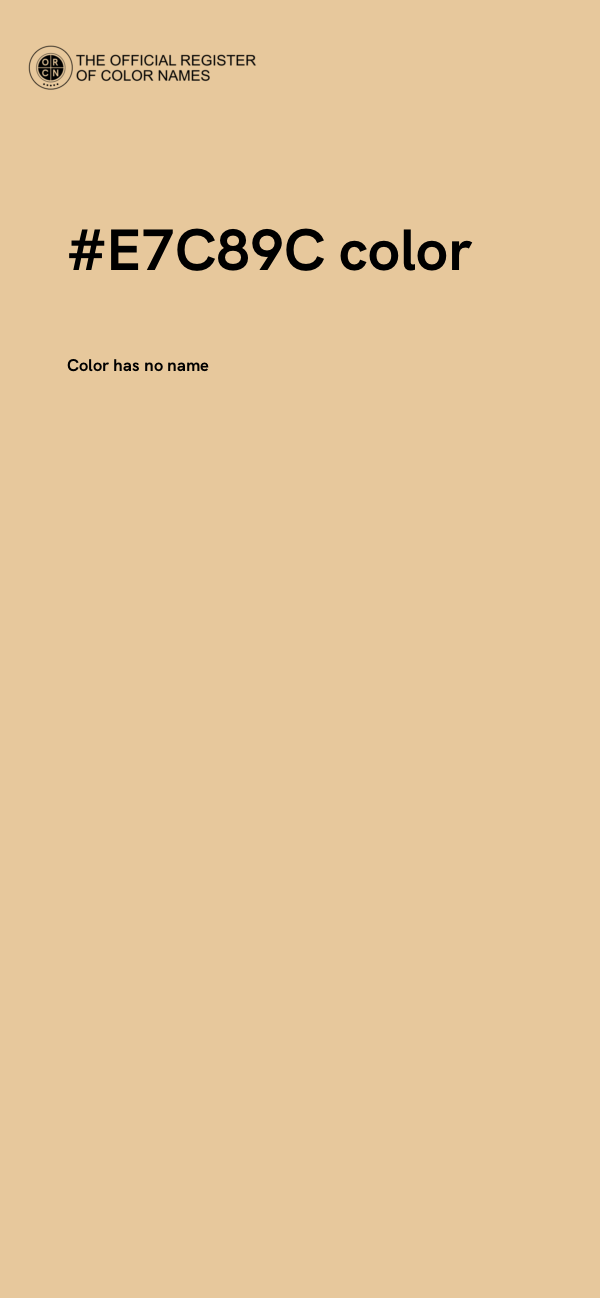 #E7C89C color image