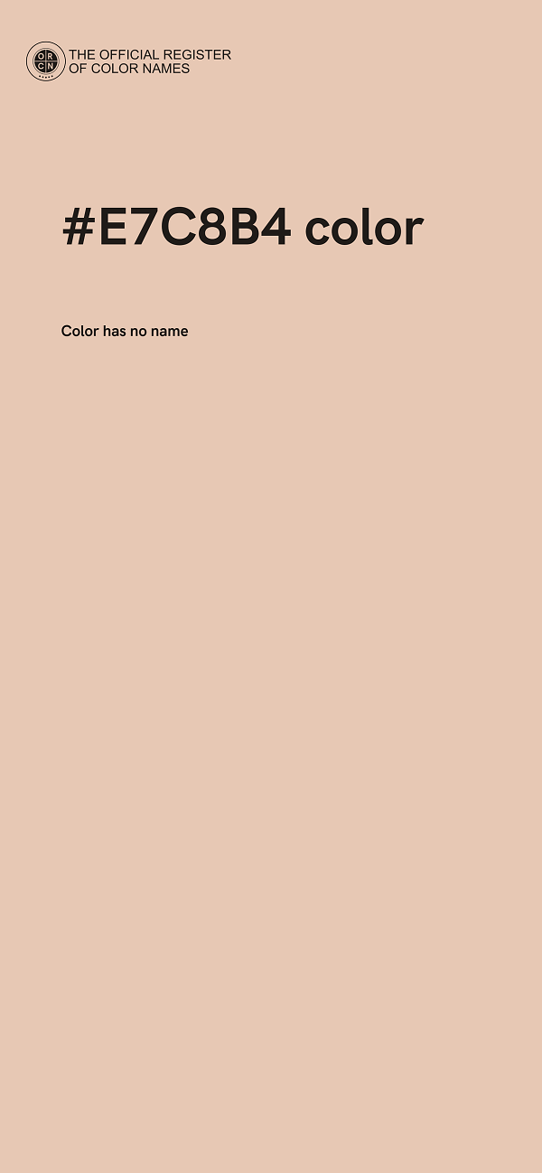 #E7C8B4 color image