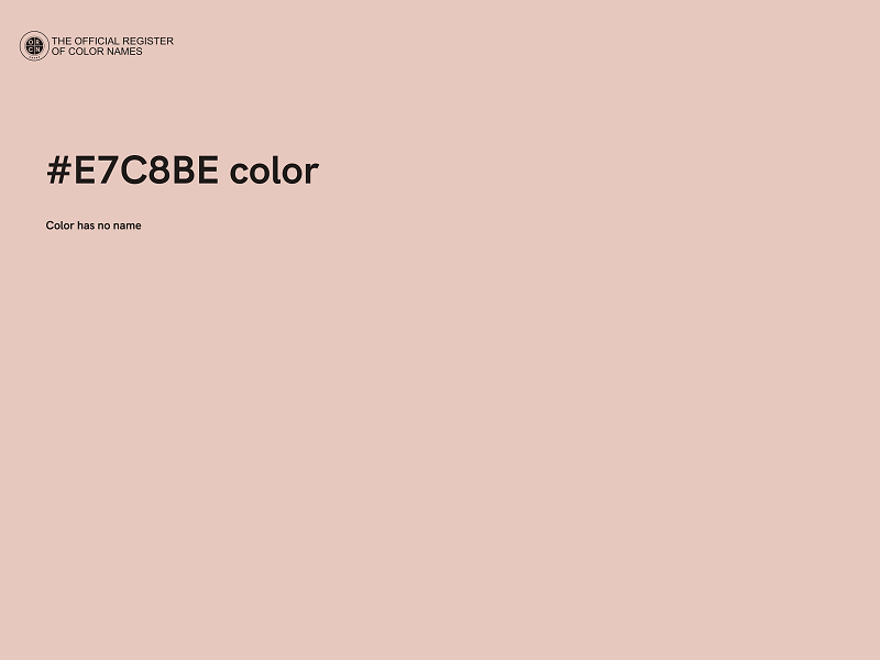 #E7C8BE color image