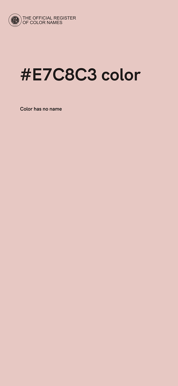 #E7C8C3 color image