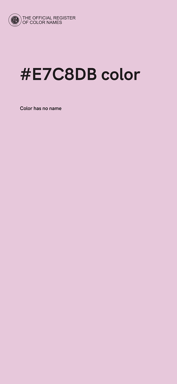 #E7C8DB color image