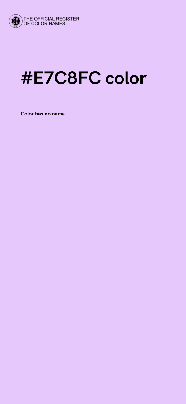 #E7C8FC color image